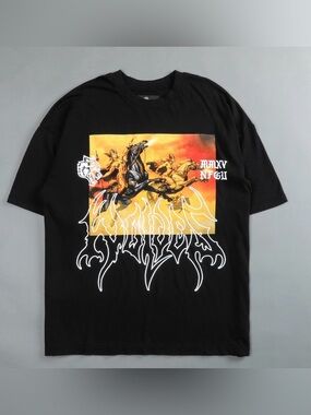 Darc Sport “Until Valhalla” Black Short-Sleeve Oversized Tee 249/1000